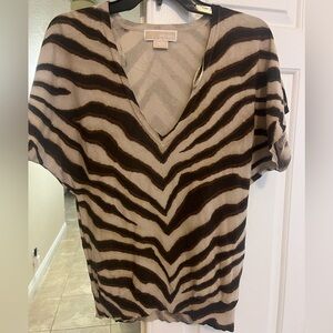 Michael Kors Zebra Print Women's Top